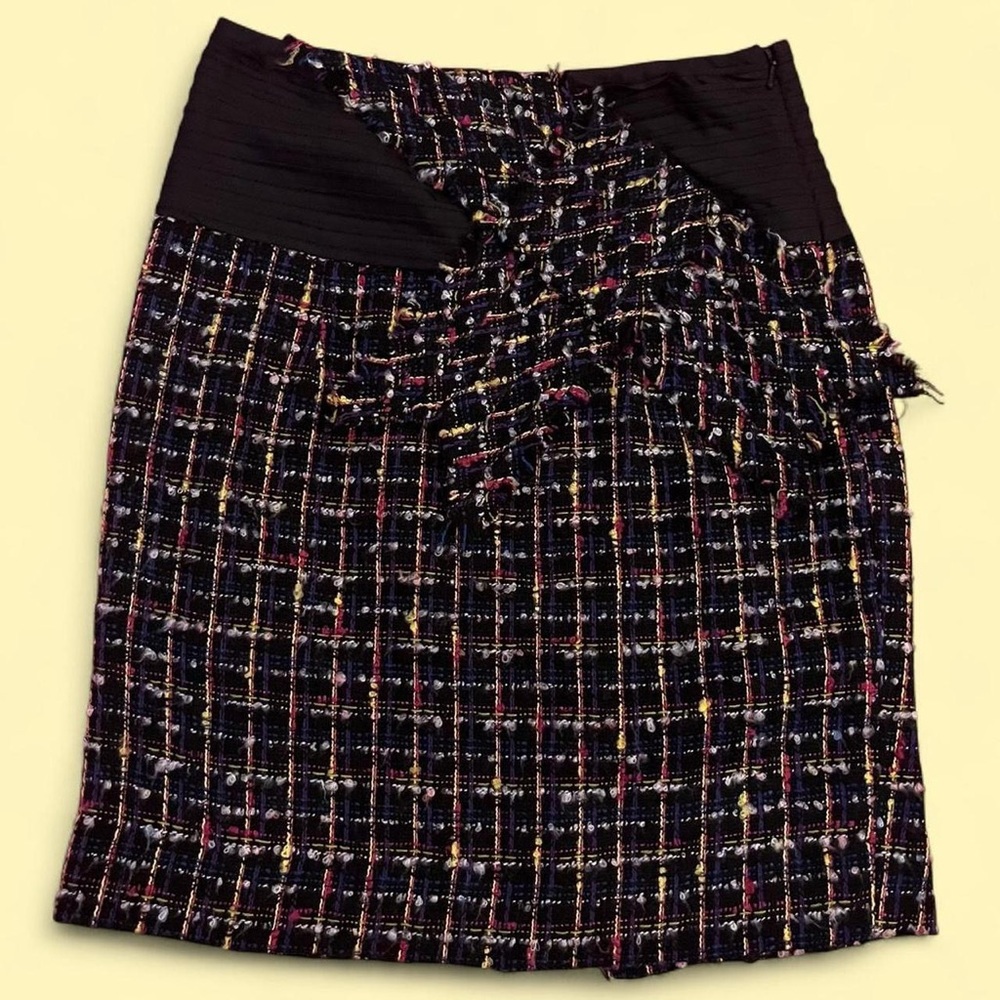 Anthropologie NWT 🐱 Taikonhu Academia Tweed Bow Detail Pencil Skirt